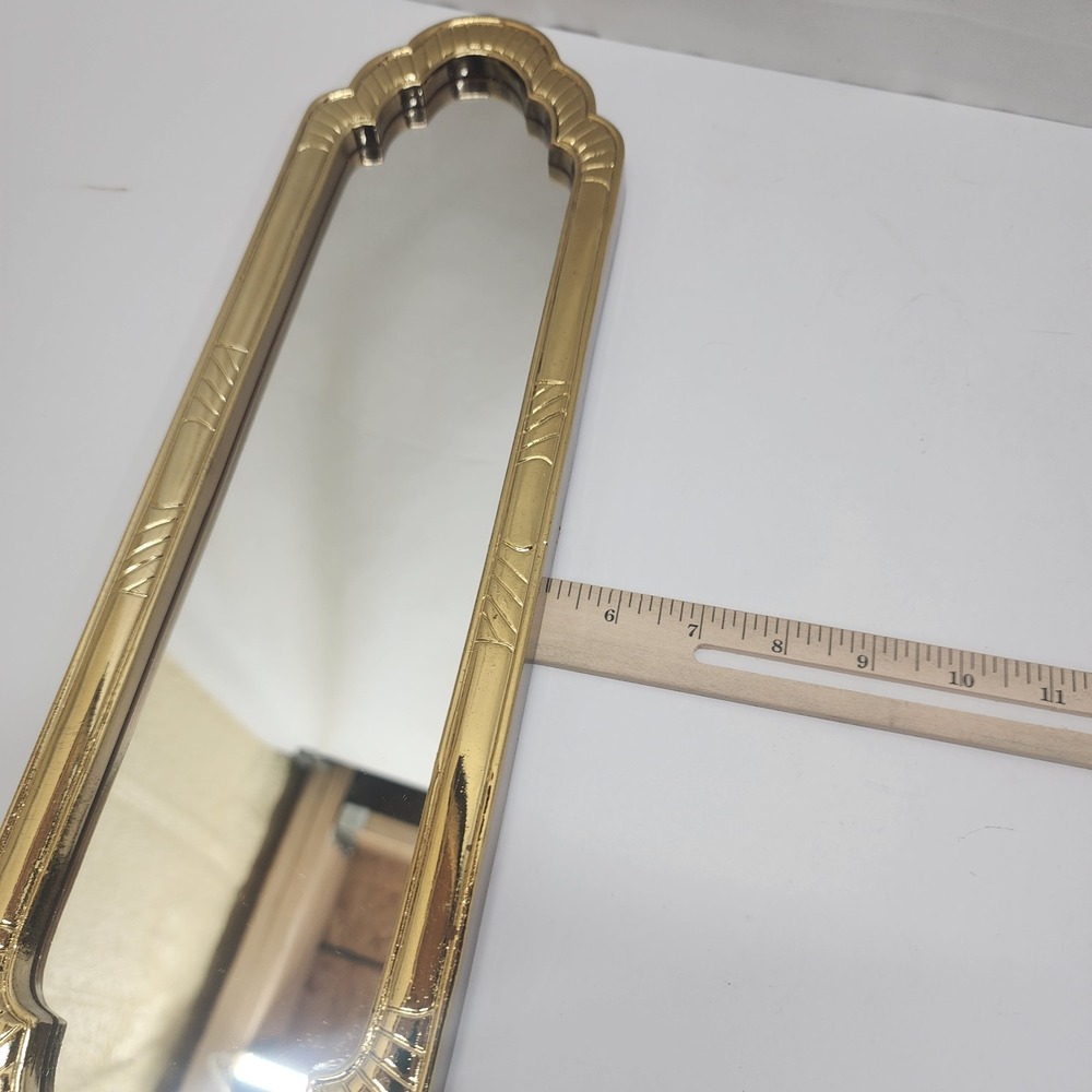 Vintage Homco Wall Decor Gold Framed Wall Hanging Mirror 18" x 5.5" Octagonal - Picture 7 of 7